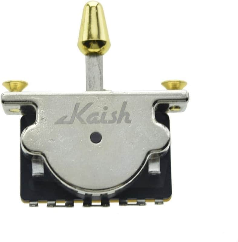 Heavy Duty 3 Way Guitar Pickup Lever Switch Pickup Selector Switch for Strat Tele with Plastic Gold Tip image 1