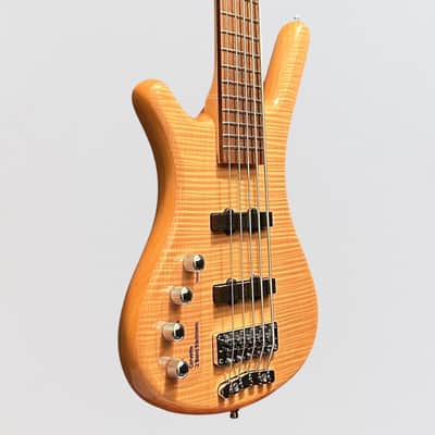 Warwick RockBass Corvette Premium 5 String Left Handed Electric Bass Guitar - Natural image 2