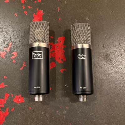 UPGRADED Pair of Mojave MA-200 Large Diaphragm Cardioid Tube Condenser Microphone 2006 - 2020 - Black image 1