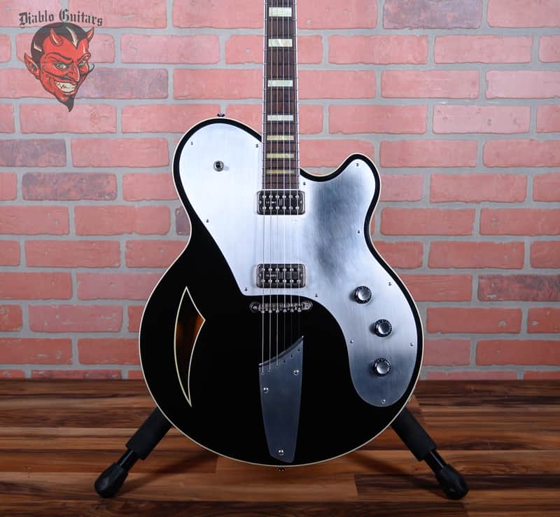 Motor Ave Guitars BelAire Black Top 2021 w/OHSC image 1