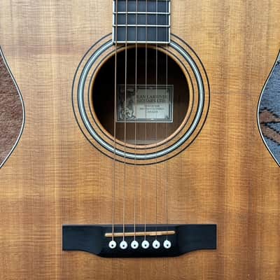 Jean Larrivee acoustic guitar Model: OM-03, Recording Series 2001 - Sitka spruce top with mahogany back and sides, ebony fingerboard, and a satin finish image 7
