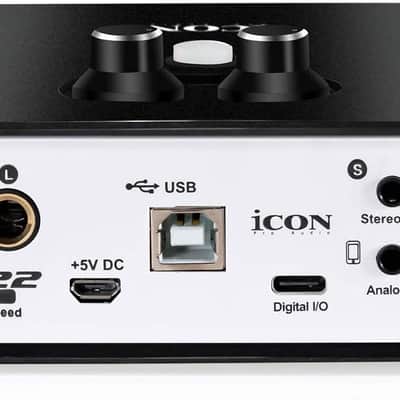 Icon Pro Audio Duo 22 Live USB Audio Interface with Mobile Streaming Capabilities, (1 mic preamp) image 3