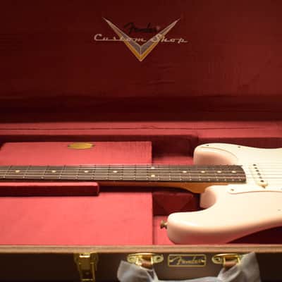 Mint Fender Limited Edition '59 Stratocaster - Relic Super Faded Aged Shell Pink image 13