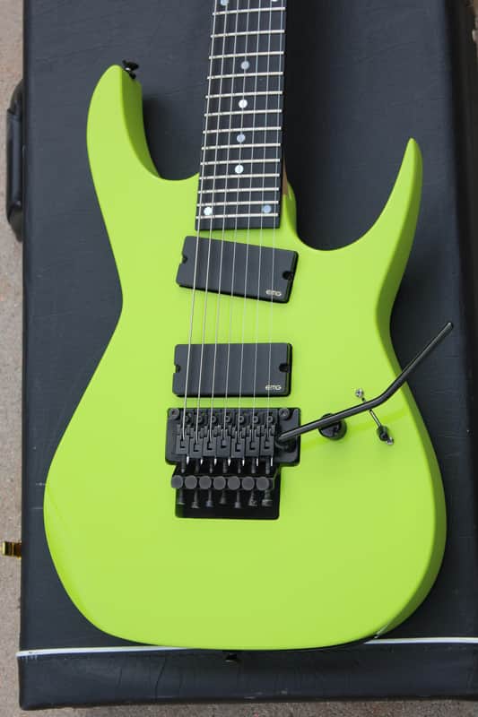 Dean USA Custom Shop RC7 Rusty Cooley 7 String Electric Guitar - 1 Off - Nuclear Green - Hard Case image 1
