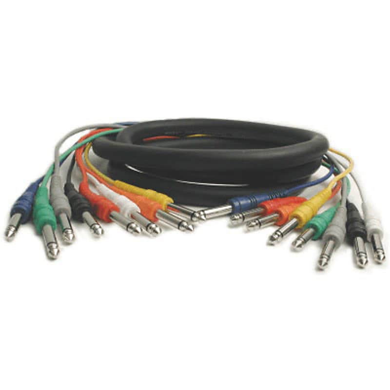 Hosa CPP-802 8-Channel 1/4" Male Phone to 1/4" Male Phone Snake cable - 6.6 feet image 1