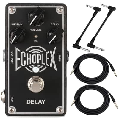 Dunlop EP103 Echoplex Delay Guitar Effects Pedal Kit with 4 Free Cables image 1