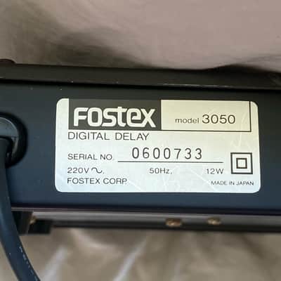 RARE **** MADE IN JAPAN * FOSTEX  Model 3050 Digital Rack Delay (1U) *** EXC *** RARE image 11