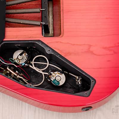 1980s ESP Custom Shop Vintage Superstrat “T. Shibahara” Pink Sunburst w/ Floyd Rose, Dimarzio & Case image 16