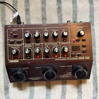 Boss AD-10 Acoustic Preamp 2017 - Present - Brown image 1