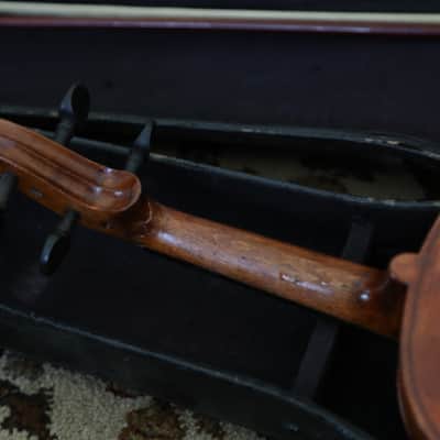 Vintage Violin with Case and Bow Full Sized image 6