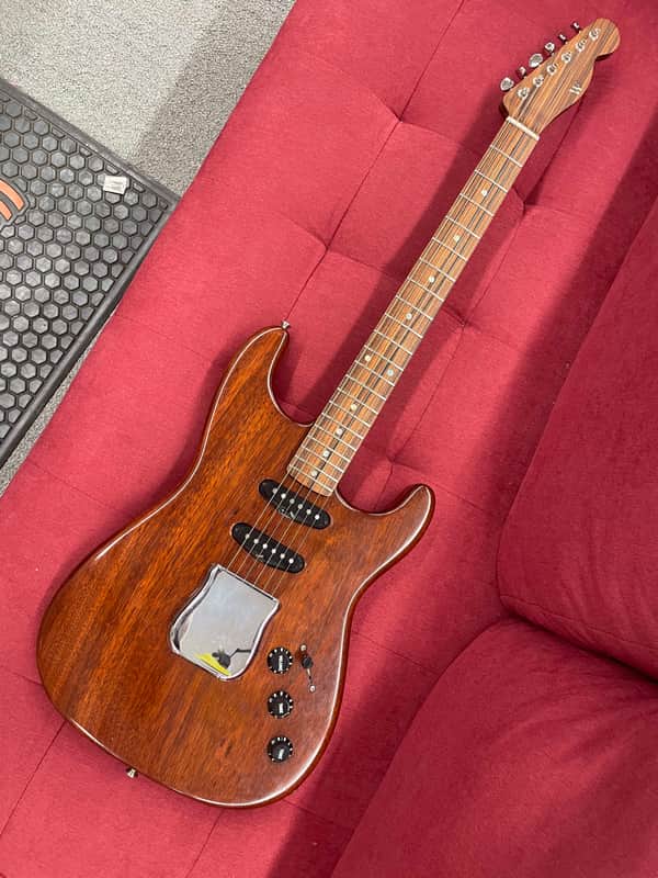 Easy E S-Style SSS Parts Guitar - Mahogany image 1