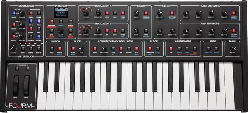 Sequential Fourm 4-Voice Analog Keyboard Synthesizer image 1