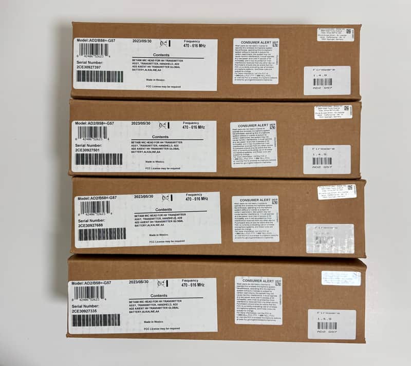 Shure Axient AD2 Digital Wireless Microphone with Beta58 Capsule in Original Box - Black image 1