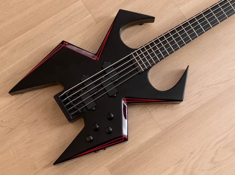 2009 BC Rich Widow WMD 5-String Bass w/ P-Style Pickups & Active Preamp, Black Onyx image 1