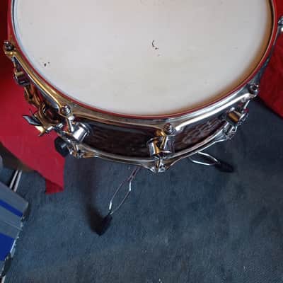 Natal Drums 14x6.5" Hand Hammered Steel Snare Drum - Old Bronze (Excellent Condition) image 12