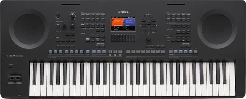 Yamaha PSR-SX620 61-Key Arranger Workstation Keyboard, Black image 1