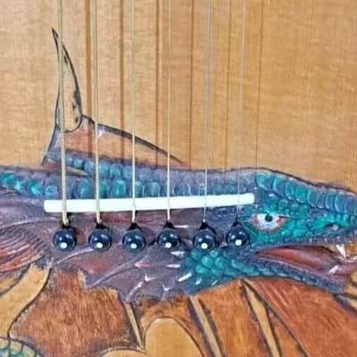 Blueberry Handmade Double Cutaway Grand Concert Acoutic Guitar Dragon Motif image 19