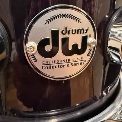 DW Collector's Series 333 Pure Maple 6x8 Rack Tom in Ebony Stain Gloss Lacquer with Chrome Hardware (Rm4) image 3
