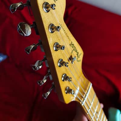Fender Noventa Stratocaster Surf Green - immaculate image 17