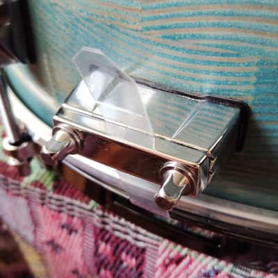 SSS Solid Shell Shop Custom Snare Drum 2025 - Turquoise image 14