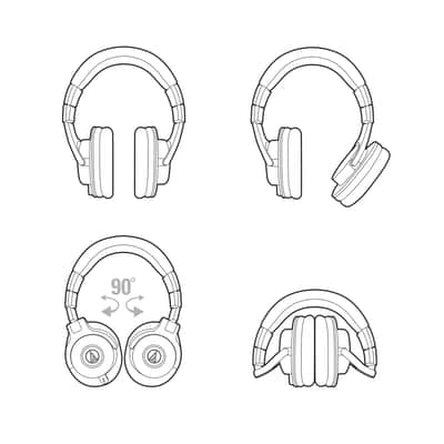 Mint Audio-Technica ATH-M40X Professional Monitor Headphones image 7