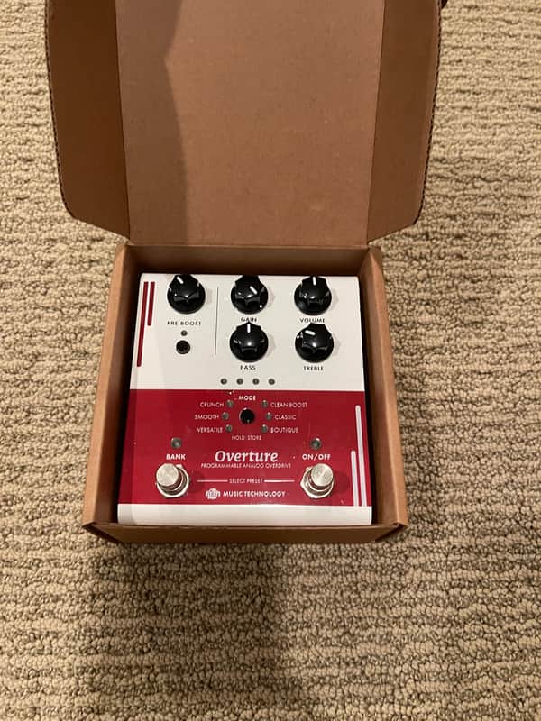 RJM Overture Programmable Analog Overdrive Red/White 2022 image 1