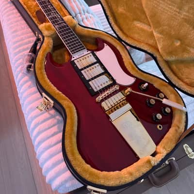 Epiphone Joe Bonamassa 1963 SG Custom - Dark Wine Red with Hard Shell Case image 2