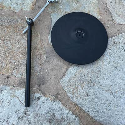 Roland CY-12C Dual-Trigger Cymbal Crash Cymbal Black cy12 c  WITH BOOM STAND image 1