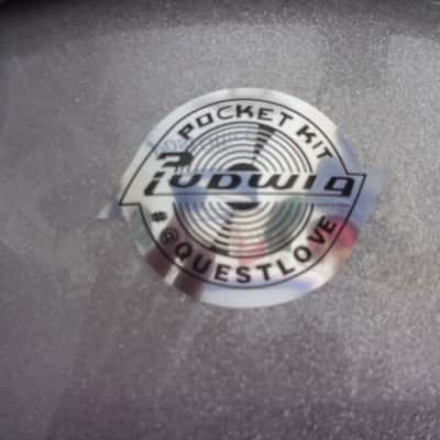 NEW Ludwig 12" x 5" Mini Piccolo Snare Drum Sparkle Silver from Questlove Pocket Set image 2