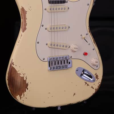 Dhatarattha SSS Strat-Style – Aged Cream Nitro Relic image 5
