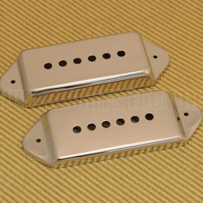 PC-0739-001  Nickel Metal  Cover Set for P-90 P90  Style Dogear Guitar Pickups