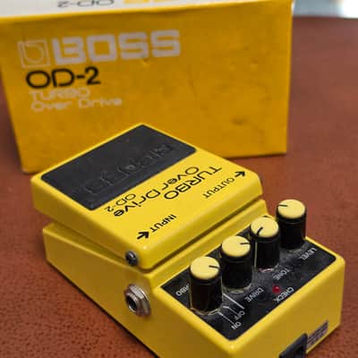 Vintage Boss OD-2 Turbo Overdrive (1987) - Rare MIJ Black Label - With Original Box image 10