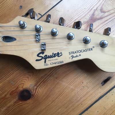 Squier Stratocaster Electric Guitar Made in Korea 1994 CN image 7