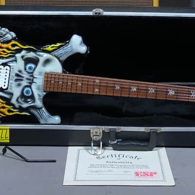 ESP George Lynch Carved Flame Skull and Bones 1993 #28 of 50 image 2