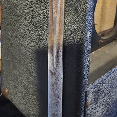 Fender Super Twin Combo Cabinet w/ Tube Chart, Fender Badge, Brownface Grille Cloth – Project Cabinet image 4