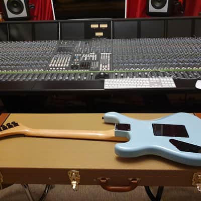 RARE Vintage ESP M-I 1988 Ice Blue Banana Hockey Stick Kramer Van Halen Headstock MIJ Super Strat image 11