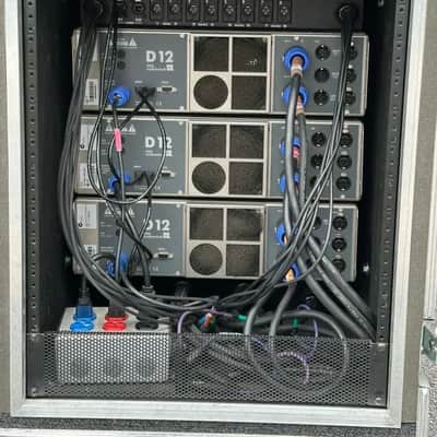 D&B Audiotechnik D12 Power Amp Rack PackageW/3 D12, Distro, Cables #1128 (THS) image 16