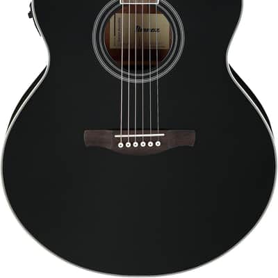 Ibanez AJ70M1E Artwood Jumbo Acoustic-electric Guitar - Black High Gloss image 1