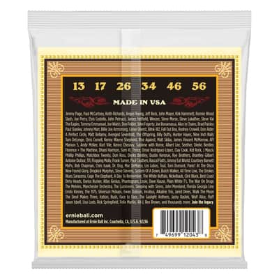 Ernie Ball 2043 Earthwood Silk & Steel 80/20 Bronze Regular 13-56 image 2