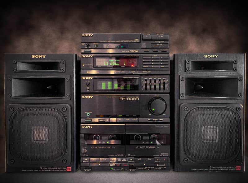 Sony FH-808R & CDP-S27 (1988) Vintage Stereo Cassette System image 1