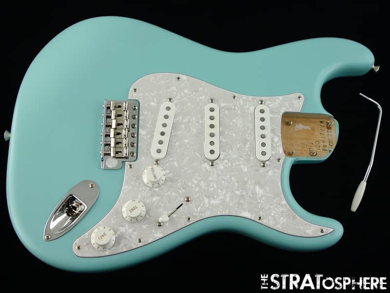 Fender American Cory Wong Stratocaster Strat LOADED BODY LTD Satin Daphne Blue image 1