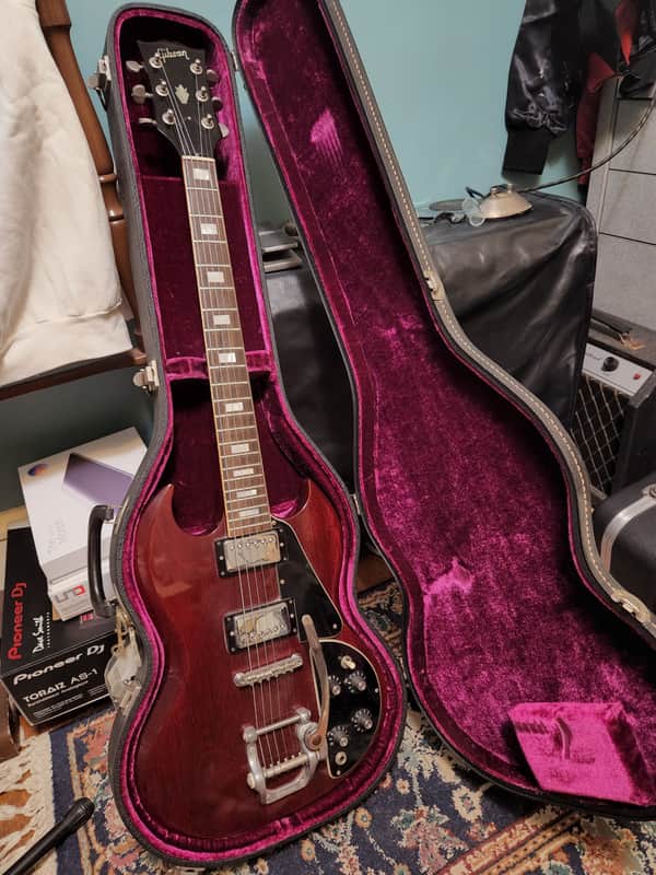 Vintage Gibson SG 1972 Cherry built in the  Kalamazoo factory.  Hang Tags ..Original owner  never Registered with Gibson. image 1