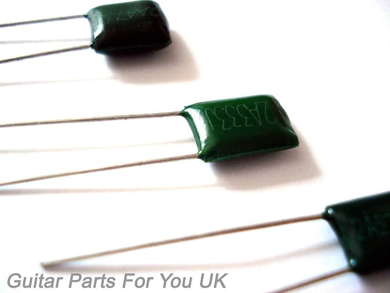 Green Meanie 2 Pack Electric Guitar Tone Capacitors Electric Guitar Tone Upgrade image 1