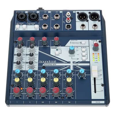 Soundcraft Notepad-8FX | 8-Channel Analog Mixer w/ USB I/O & FX. New with Full Warranty! image 8