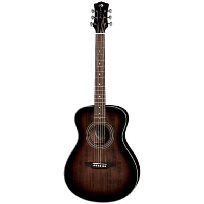 Luna Art Vintage Folk Left Handed Solid Spruce Top Distressed Acoustic Guitar image 1