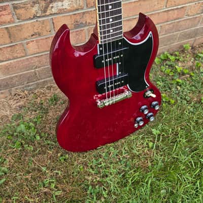New Epiphone SG Special P-90 Electric Guitar Cherry Red Deluxe Hardshell Included image 4