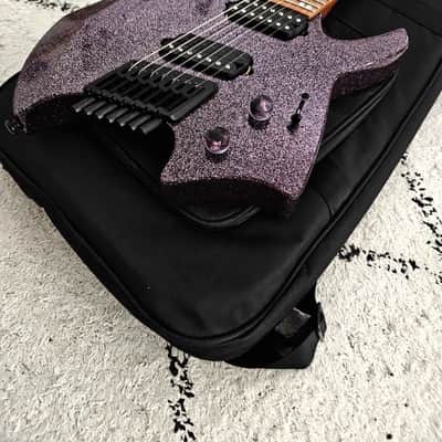 Ormsby Headless Goliath 7 GTR Run 17 Lavender Sparkle Multiscale 7 String image 2