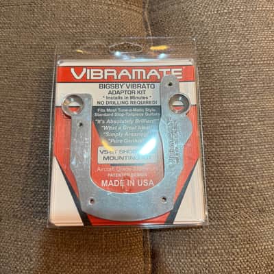 Vibramate V5-ST-C Short Tail Adapter Kit for Bigsby B5 2010s - Polished Aluminum image 1