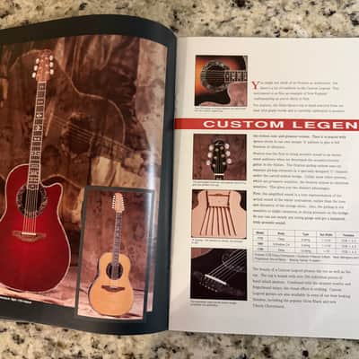 Ovation Catalog 1994 Viper Adamas II elite standard custom legend balladeer celebrity ultra deluxe image 9
