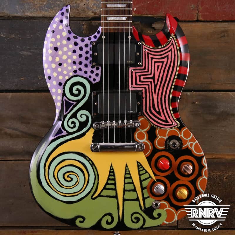 2007 Epiphone SG G400 w/ Hand Painted Art (Black) image 1